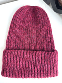 CHMURKA Turn-Up Alpaca Beanie 07 Ruby