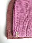 NANA Beanie-Mütze aus Merinowolle 100% Baby-Merinowolle 07 Rosa