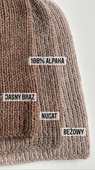 KIARA Alpaca Beanie 100% 618 Nugat Beige