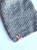 KIARA Beanie-Mütze aus 100% Alpaka 501 Hellgrau Damen
