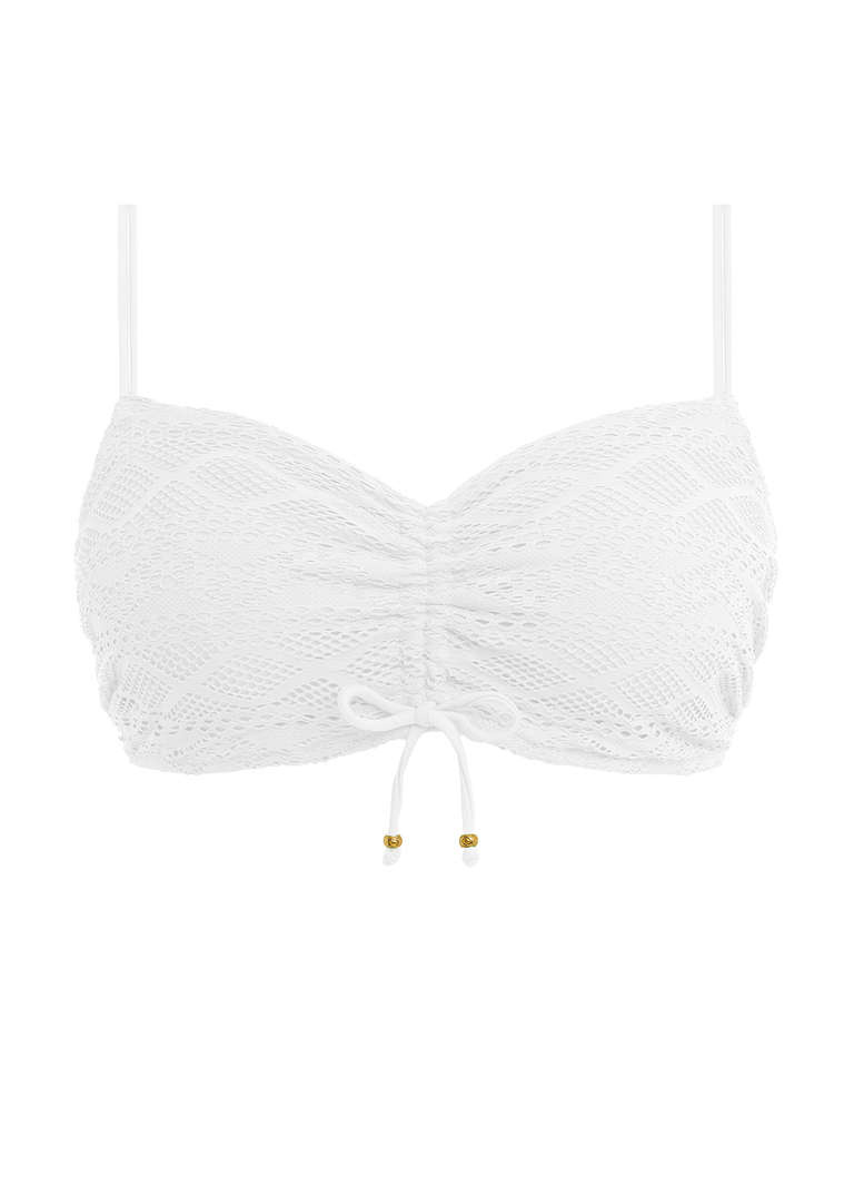 KOMPLET - Strój kąpielowy Freya SUNDANCE White - wybierz fasony i rozmiary (30F, 30G, 32DD, 36F, 38E) + majtki