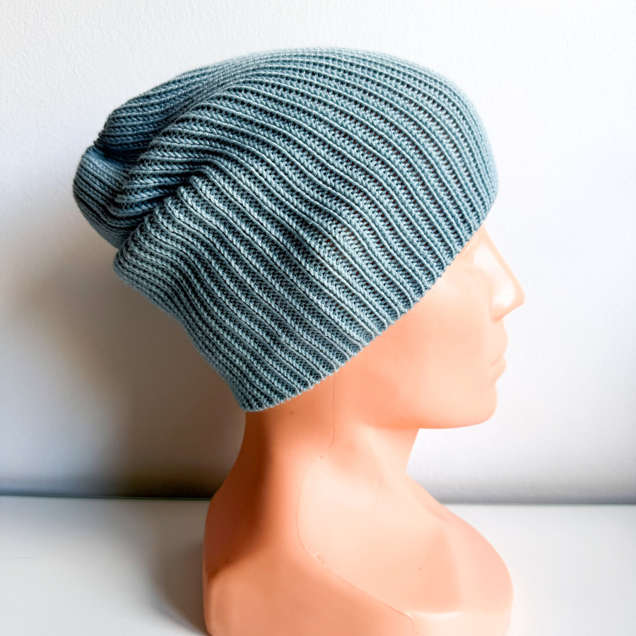 VARELLA – czapka z wełny merino beanie 100% Baby Merino 43 Jasny Morski przejściowa