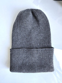 VARELLA – czapka merino beanie wywijana 100% Baby Merino 20 Ciemny szary