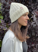 HELLI – czapka zimowa merino beanie 100% Baby Merino 02 Ecru