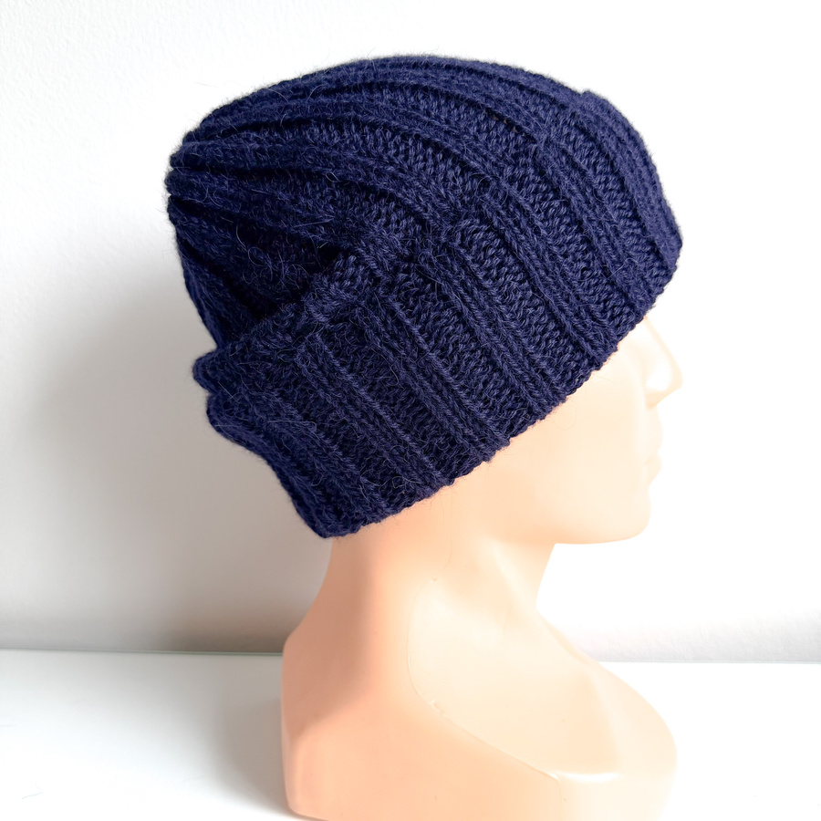LAURIN Beanie 100% Alpaca 9047 azuryt