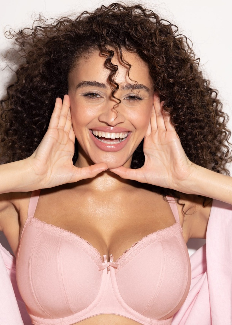 Biustonosz Freya FREYA FLIRT AA403315PFT Uw Padded Half Cup Bra Pink Frost