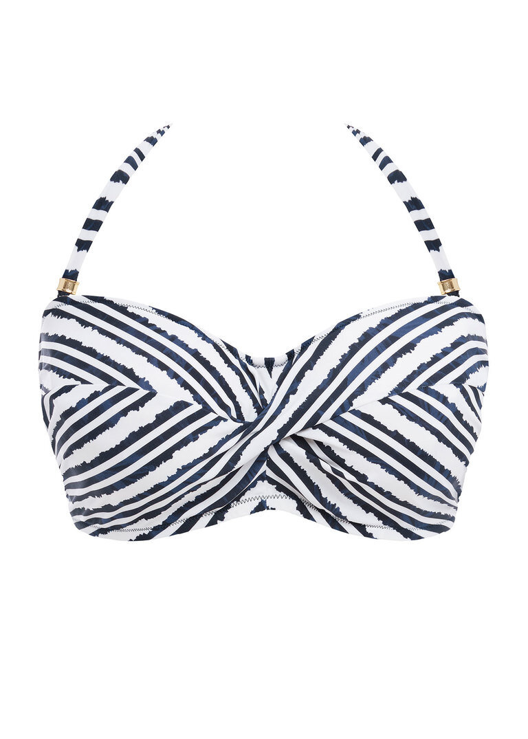 KOMPLET - Strój kąpielowy dwuczęściowy Fantasie SUNSHINE COAST French Navy FS502509FRY + FS502572FRY (32E + S)