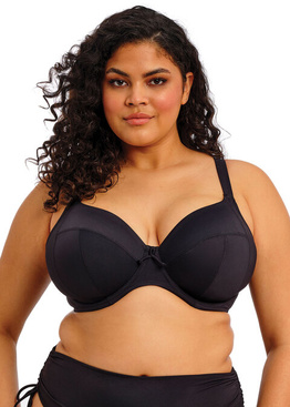 Biustonosz kąpielowy Elomi Swim Plain Sailing ES7284BLK Uw Plunge Bikini Top Black