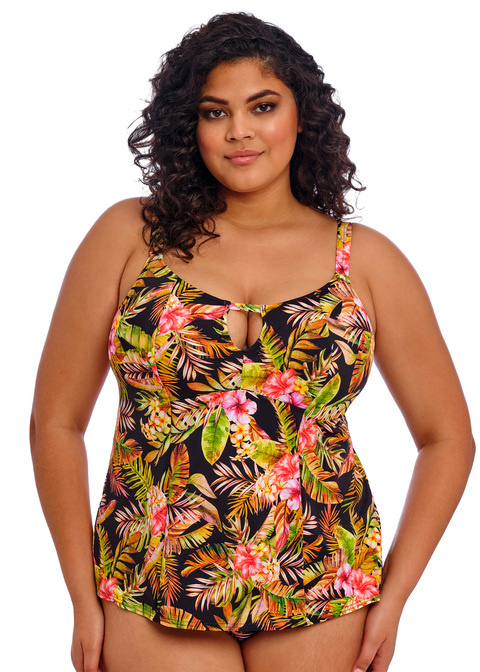 Koszulka kąpielowa Elomi Swim TIGER VALLEY ES802361BLK Non Wired Moulded Tankini Top Black