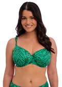 Biustonosz kąpielowy Fantasie PUNTA MITA FS505501EMD Uw Gathered Full Cup Bikini Top Emerald