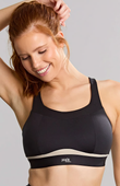Bezfiszbinowy biustonosz sportowy Panache Sport FREEDOM 7344 Non Wired Sports Bra Black/Chalk