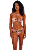 KOMPLET - Strój kąpielowy Freya Swim DESERT CAT Sunset AS205910SUT Uw Bandeau Bikini Top (34D) + majtki wiązane