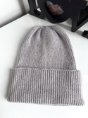 MAREN Mütze mit Umschlag 100% Kaschmir 670 Pois Nitkowe Love