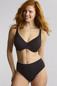Biustonosz kąpielowy Panache Swim AURORA Jennifer SW2024B JENNIFER Plunge Bikini Top Aurora Black/White