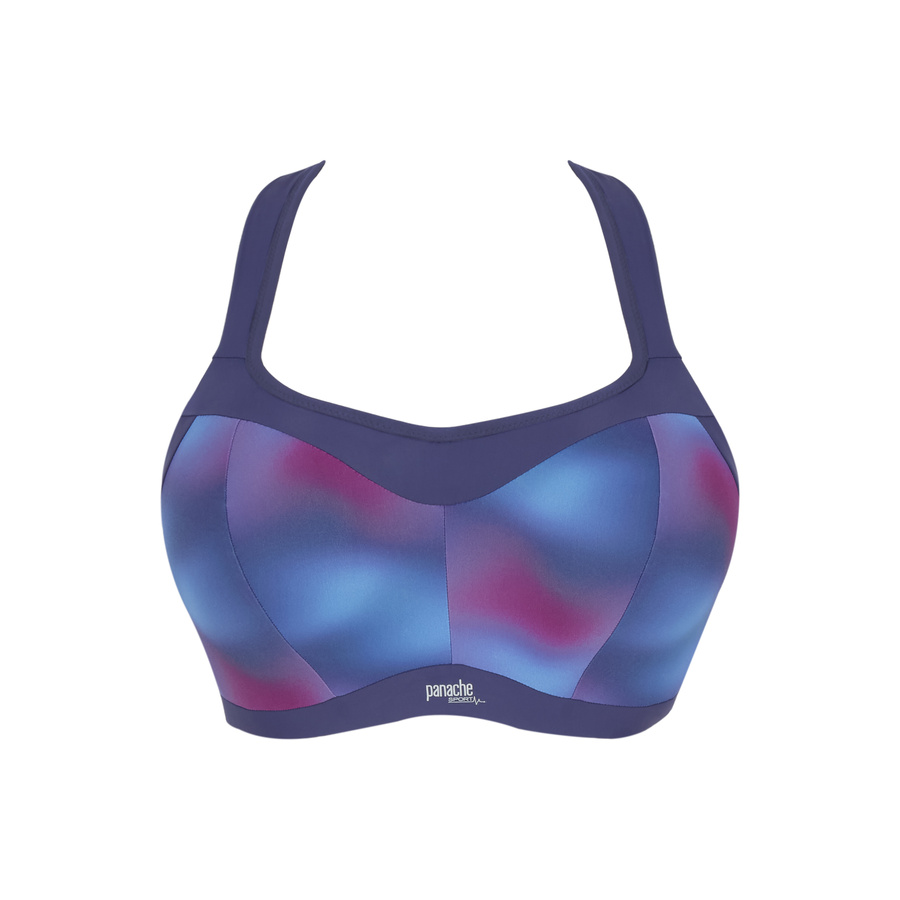 Biustonosz sportowy Panache Sport POWER 5021D Wired Sports Bra Ombre Print/Ink