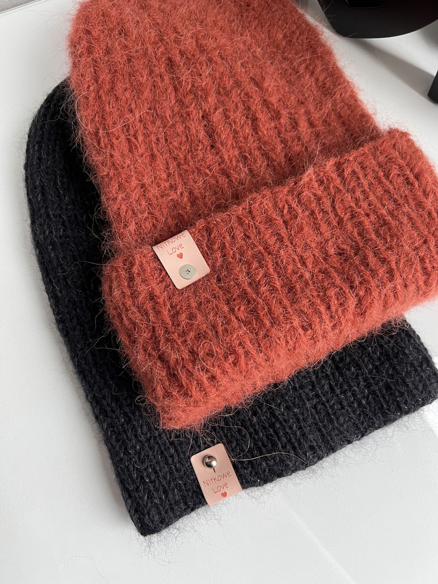 WATA CUKROWA – czapka z alpaki damska 19 cegła