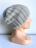 Czapka zimowa LAURIN 100% Alpaka 9020 Perłowo Szary Jasny