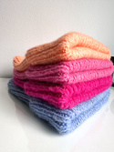 CHMURKA – czapka z alpaki beanie ręcznie robiona 54 Słodka Morela
