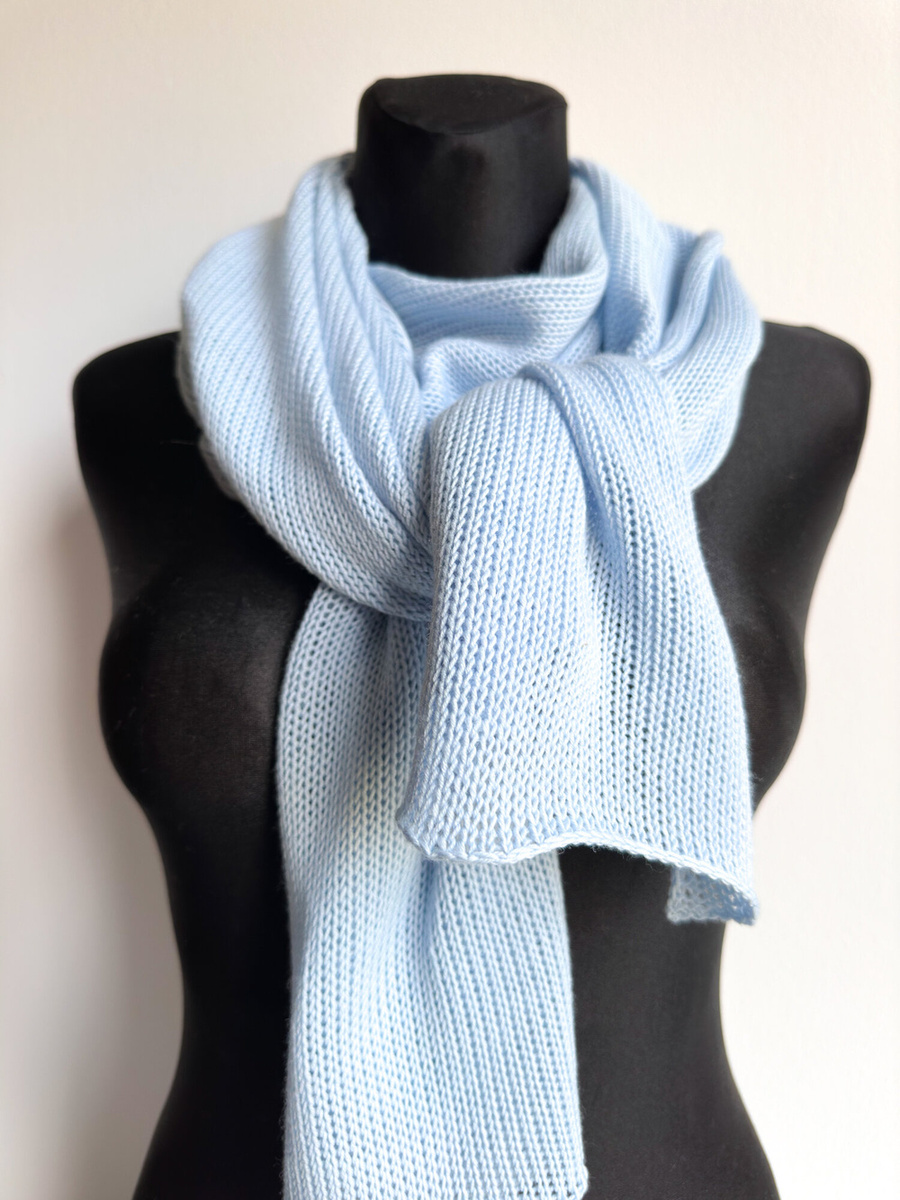 Ciepły i przytulny szal Nitkowe Love 230x35 cm 100% Baby Merino - WYBIERZ KOLOR