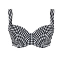 Biustonosz kąpielowy Panache Swim GINGHAM SW1722 Olivia Full Cup Bikini Top Black Gingham