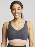 Biustonosz Panache Sport ULTRA PERFORM / ENDURANCE 5022 Non Padded Sports Wired Bra Charcoal