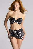 Biustonosz bandeau Panache Swim POLKA DOT SW2073 SCARLETT Bandeau Bikini Top Polka Dot Print