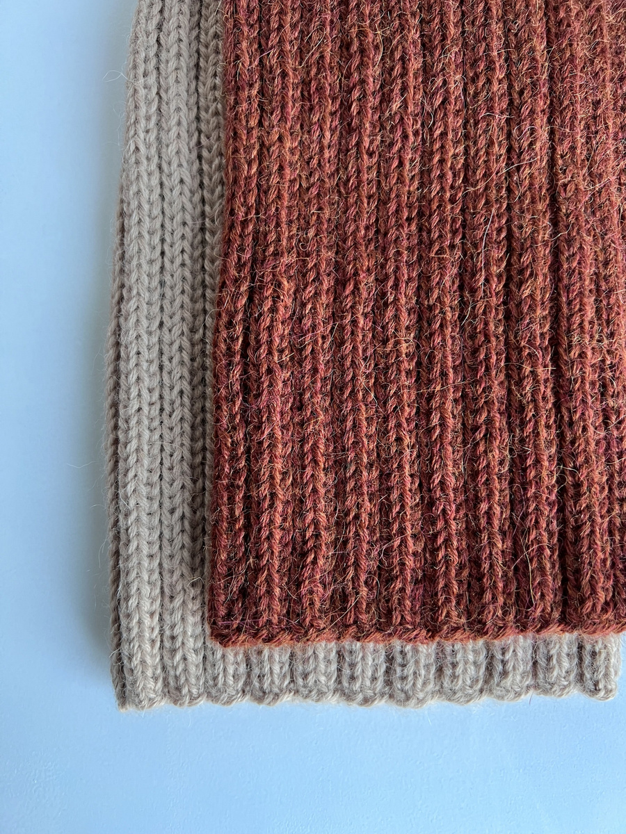 LAURIN – czapka z alpaki 100% beanie 9025 orzechowy damska/męska zimowa