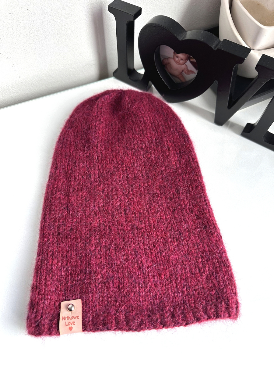 CHMURKA Alpaca Beanie 07 Ruby Red