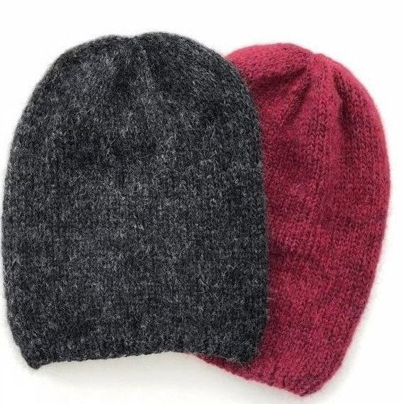 CHMURKA Handmade Alpaca Beanie 06 Anthracite