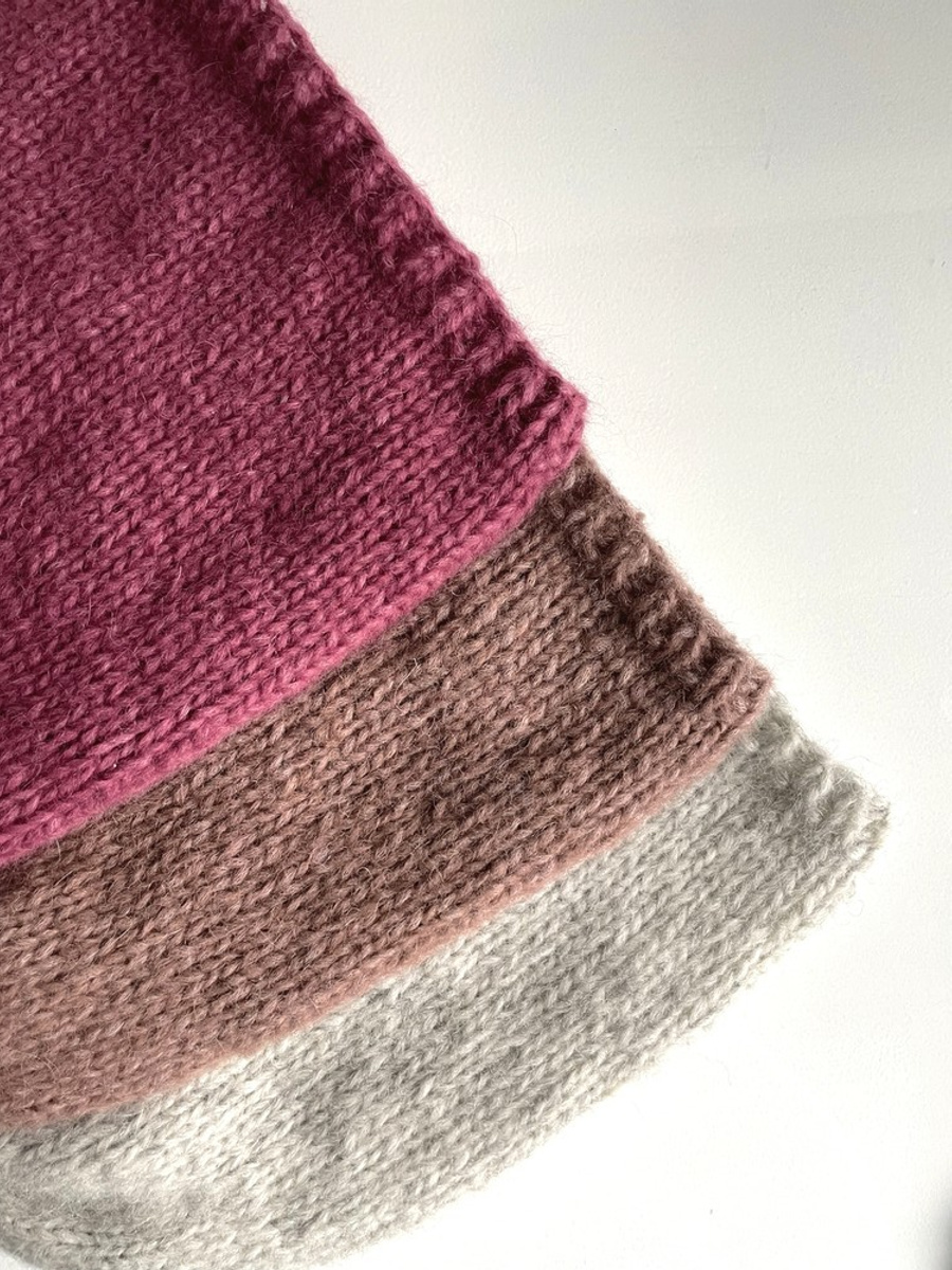 Ręcznie robiona czapka CHMURKA Alpaka 03 Perłowy Szary