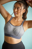 Biustonosz sportowy bezfiszbinowy Panache Sport BOUNDLESS 7341B Charcoal Marl