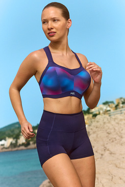 Biustonosz sportowy Panache Sport POWER 5021D Wired Sports Bra Ombre Print/Ink