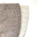 MARI – cienka czapka beanie alpaka + moher i jedwab 100 Ecru