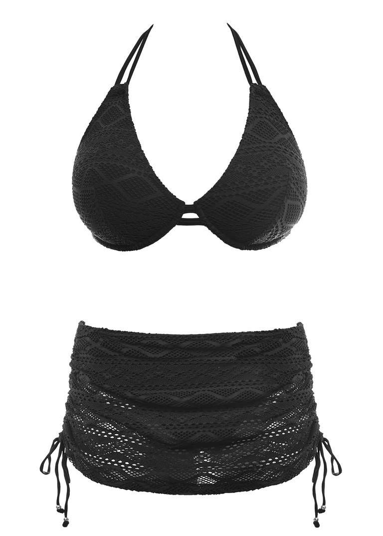 KOMPLET - Strój kąpielowy Freya SUNDANCE Black - wybierz fasony i rozmiary (28E, 30DD, 30E, 32D, 32E, 34G, 36E, 36F)