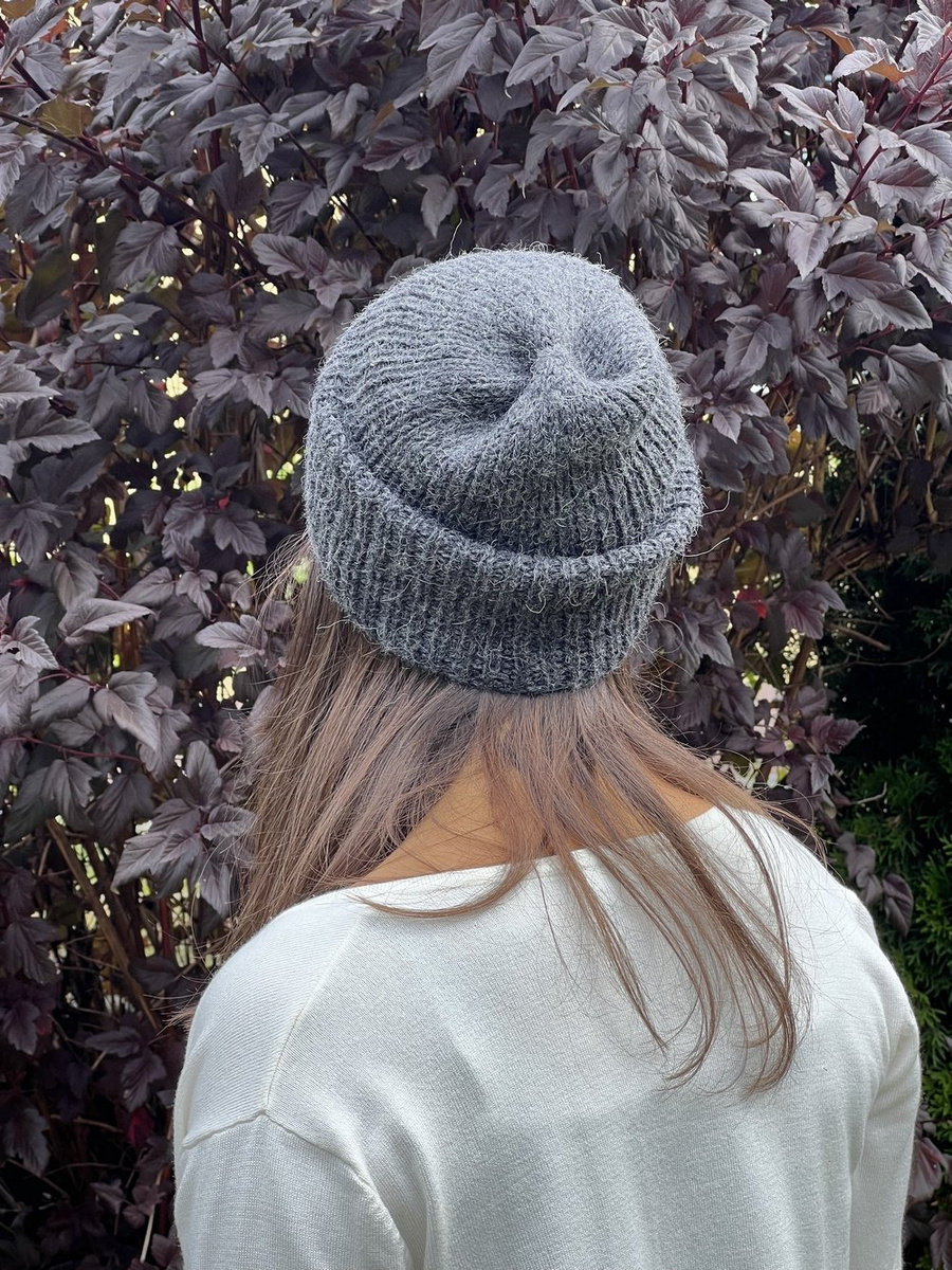 KIARA Beanie 100% Alpaca 506 Dark Grey