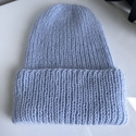 AUREA – ręcznie robiona czapka beanie baby merino + moher i jedwab damska/dziecięca 53/07 Rosa