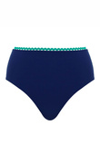 Wysokie figi kąpielowe Panache Swim RIC RAC SW1755B High Waist Bikini Bottoms Ric Rac Navy
