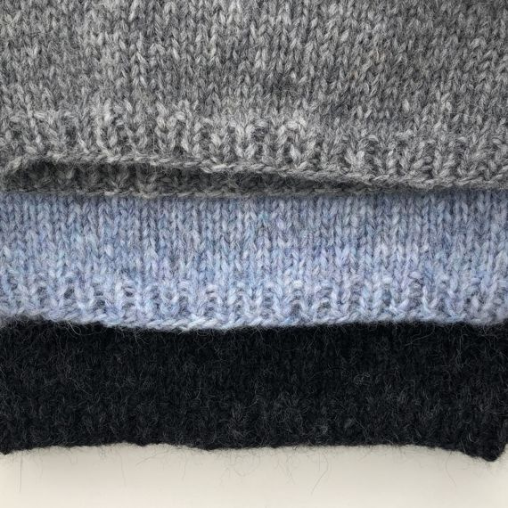 CHMURKA Alpaca Beanie 10 Mgła szary niebieski