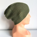 VARELLA Beanie-Mütze aus 100% Baby-Merinowolle 38 Oliv Übergangsmütze