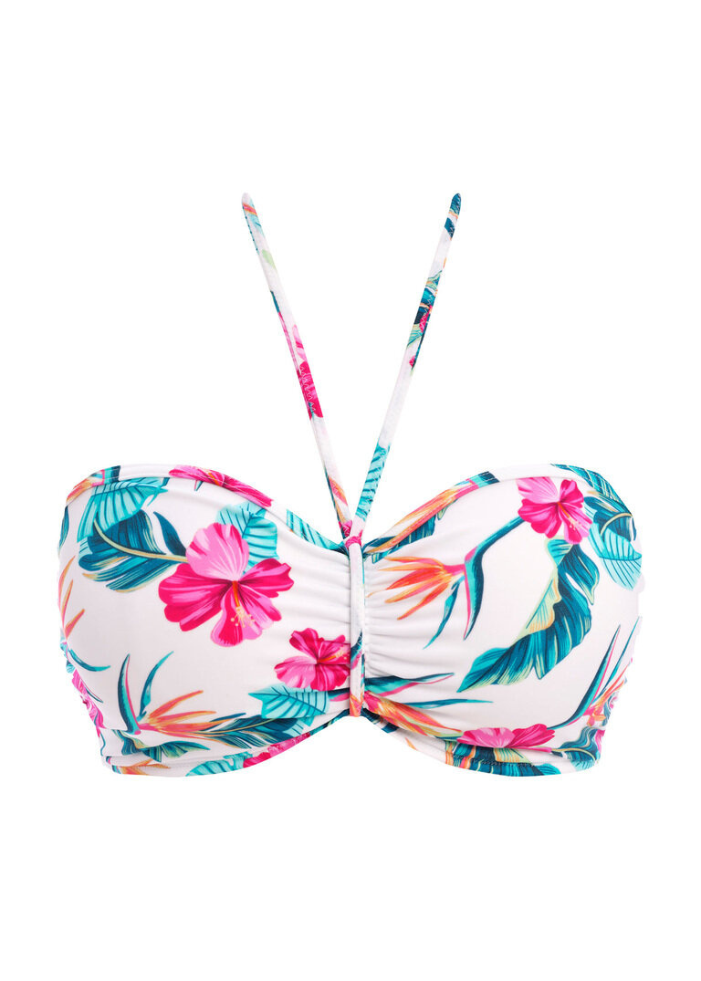 KOMPLET - Strój dwuczęściowy Freya PALM PARADISE White - wybierz fason i rozmiar (32FF, 32G, 36DD, 36G, 38GG)