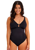 Bezfiszbinowy strój kąpielowy Fantasie MERISSA FS505144BLK Non Wired Plunge Swimsuit Black