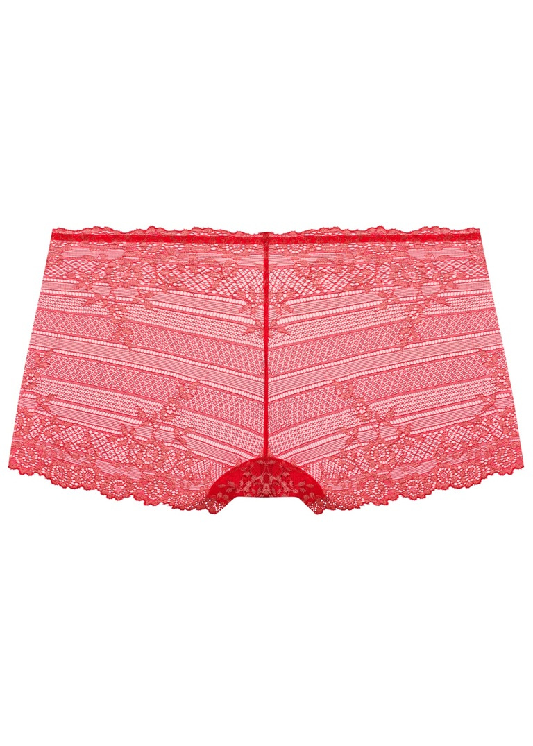 Szorty Wacoal EMBRACE LACE WA067491947 Boyshort Grandalia Red/rose Gold