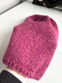 CHMURKA Handmade Women's Alpaca Beanie 14 Wrzos różowy
