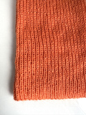 AUREA – ręcznie robiona cienka czapka beanie baby merino + moher i jedwab damska/dziecięca 36/49 Pomarańczowy