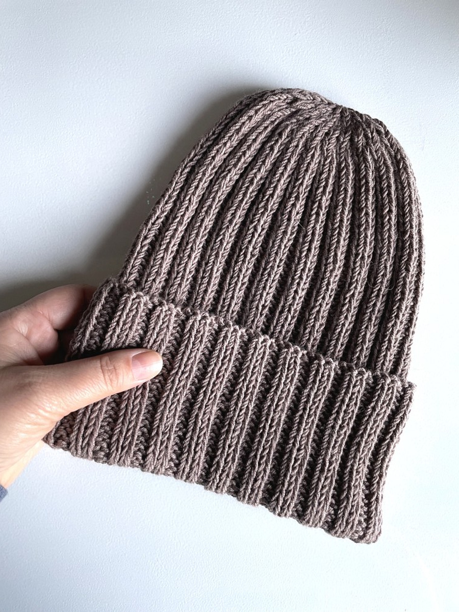 HELLI – czapka zimowa merino beanie 100% baby merino 17 Beż, ręcznie robiona