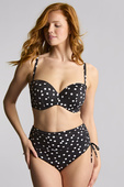 Figi kąpielowe Panache Swim POLKA DOT SW2049 Midi Adjustable Bikini Bottoms Polka Dot Print
