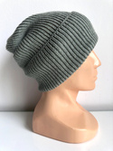 VARELLA – czapka beanie z wełny merino 100% Baby Merino 50 Zielona Szałwia jesienno-zimowa