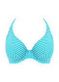 Biustonosz kąpielowy Freya JEWEL COVE AS7232TUR Uw Halter Bikini Top Stripe Turquoise