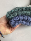 MIRA – ręcznie robiona ciepła czapka beanie merino + moher i jedwab 13 dżins