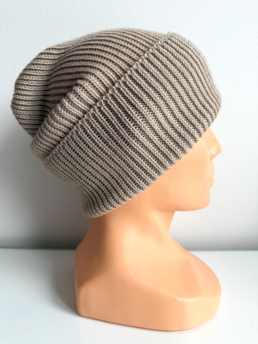 Beanie czapka z wełny merino VARELLA 100% Baby Merino  64 jasny dąb